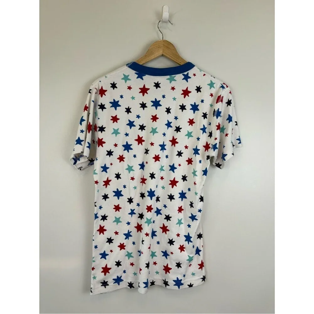 Hanna Andersson Adult 4th of July Short John Pajamas Size Medium Summer Stars
